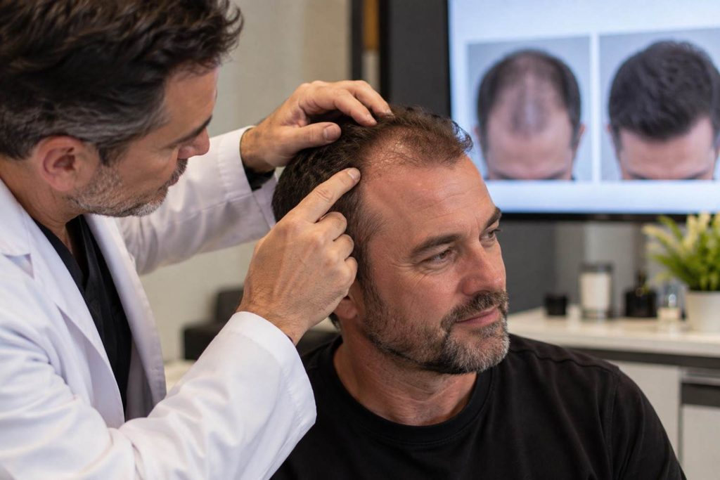 correcting old hair plugs